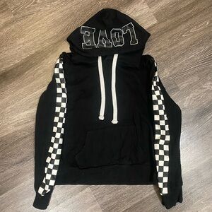 Reflex Black Hoodie with White Accents